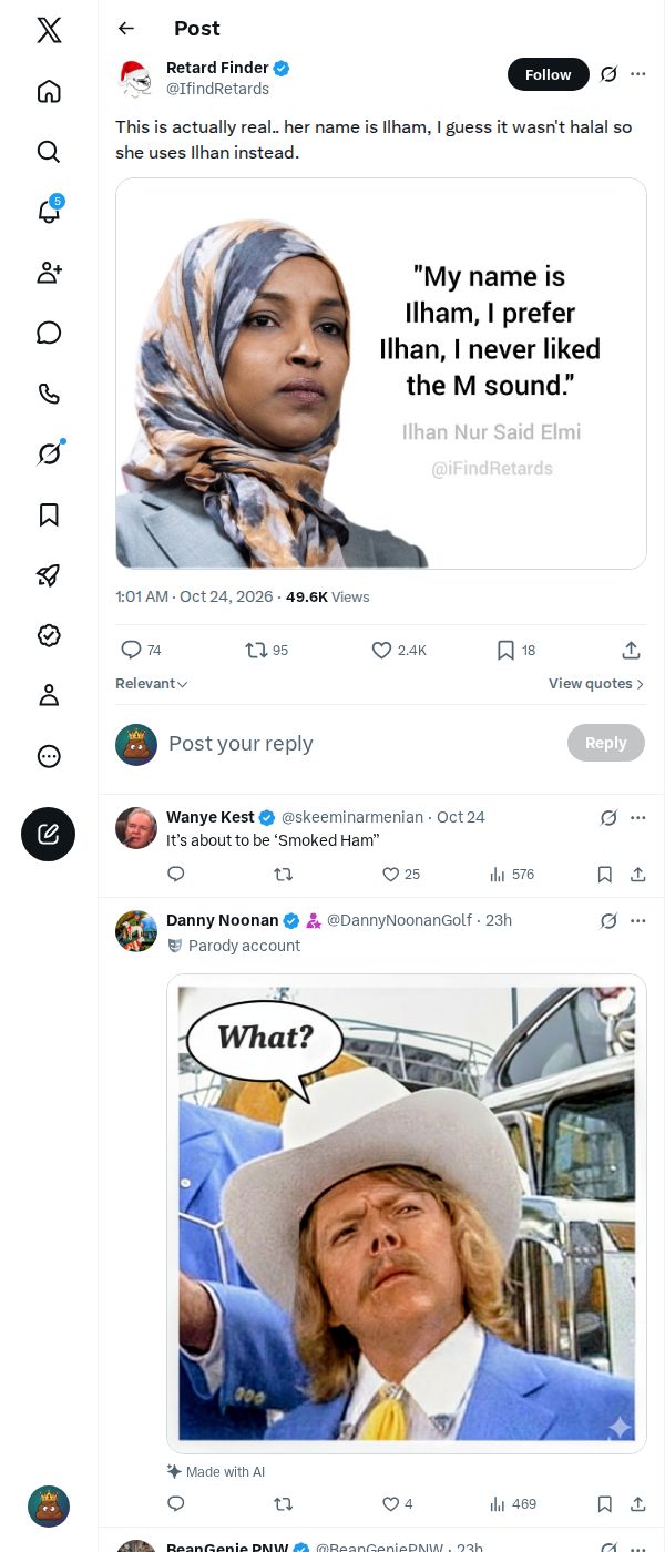 Snapshot 2 of @IfindRetards's post from 2026-10-23