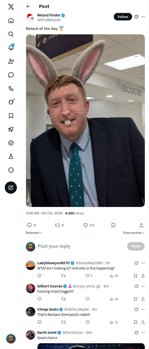 Snapshot 1 of @IfindRetards's post from 2026-10-24
