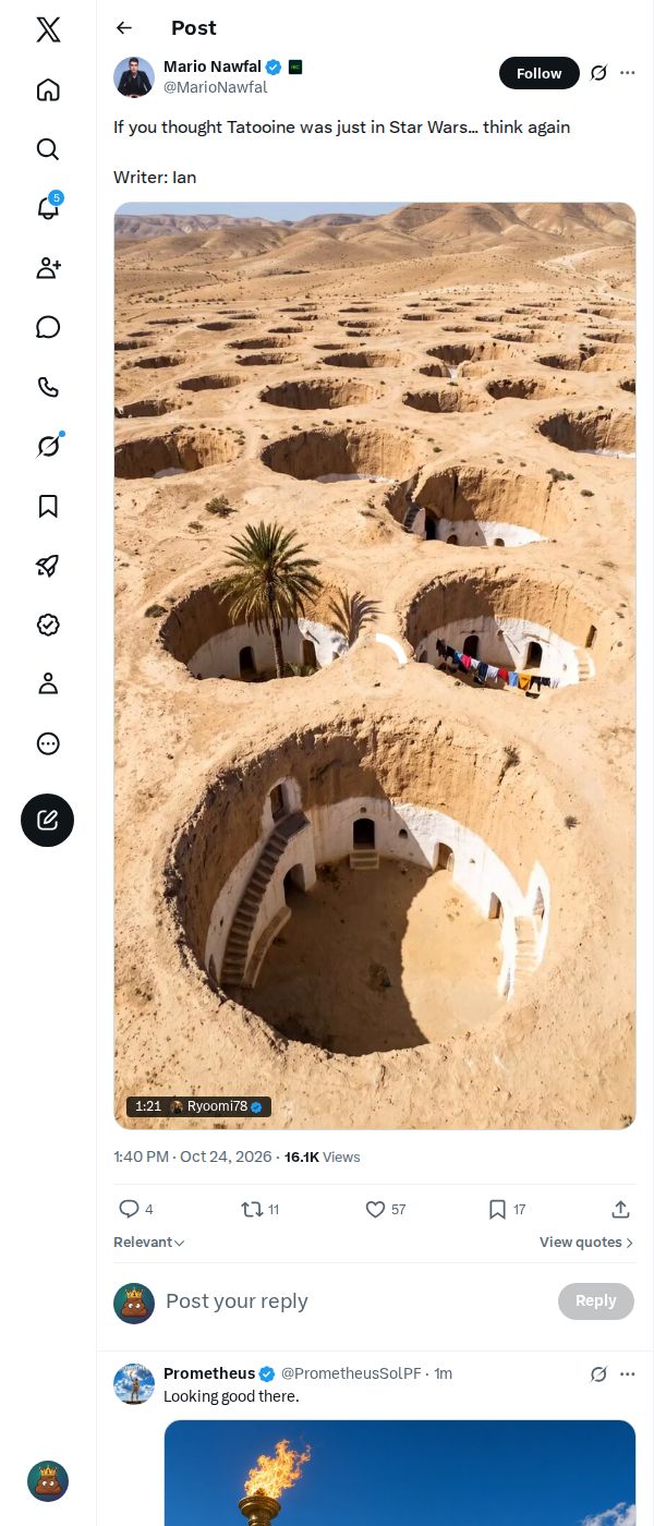 Snapshot 1 of @MarioNawfal's post from 2026-10-24