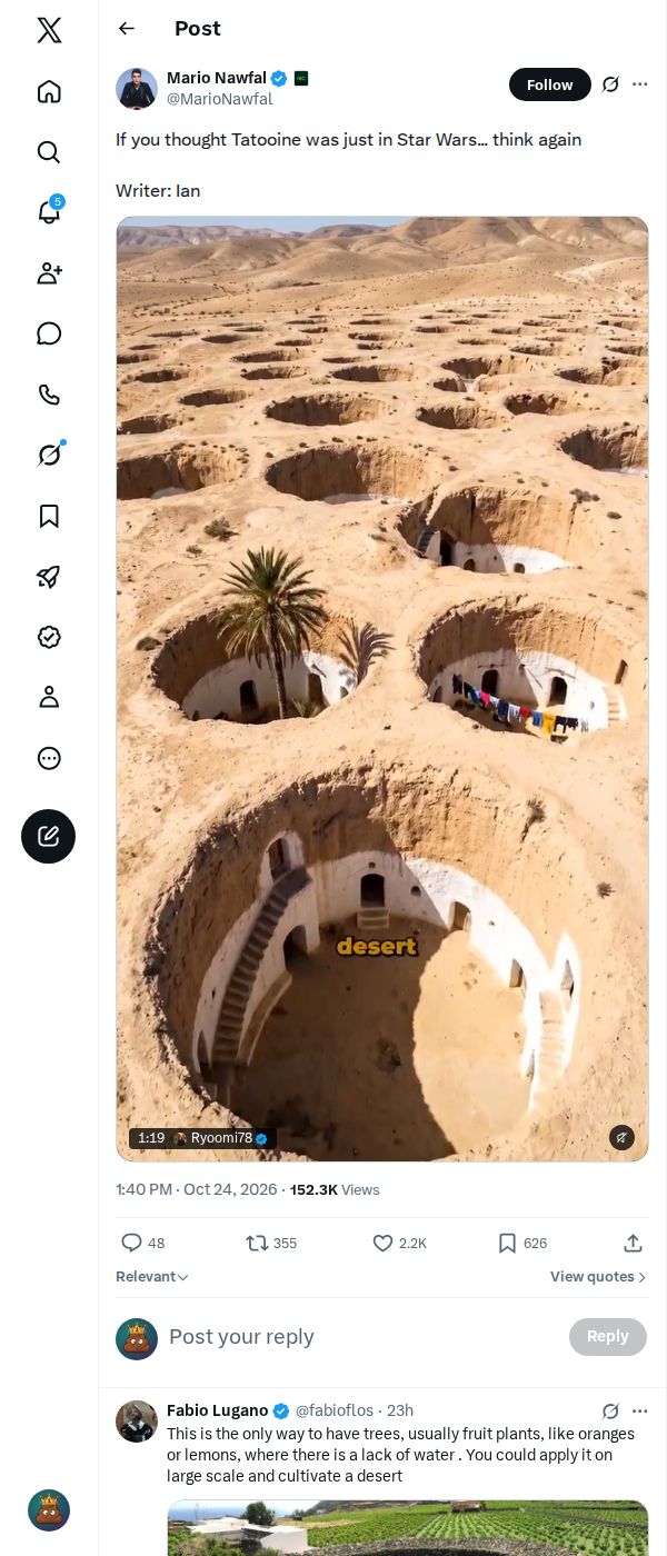 Snapshot 2 of @MarioNawfal's post from 2026-10-24