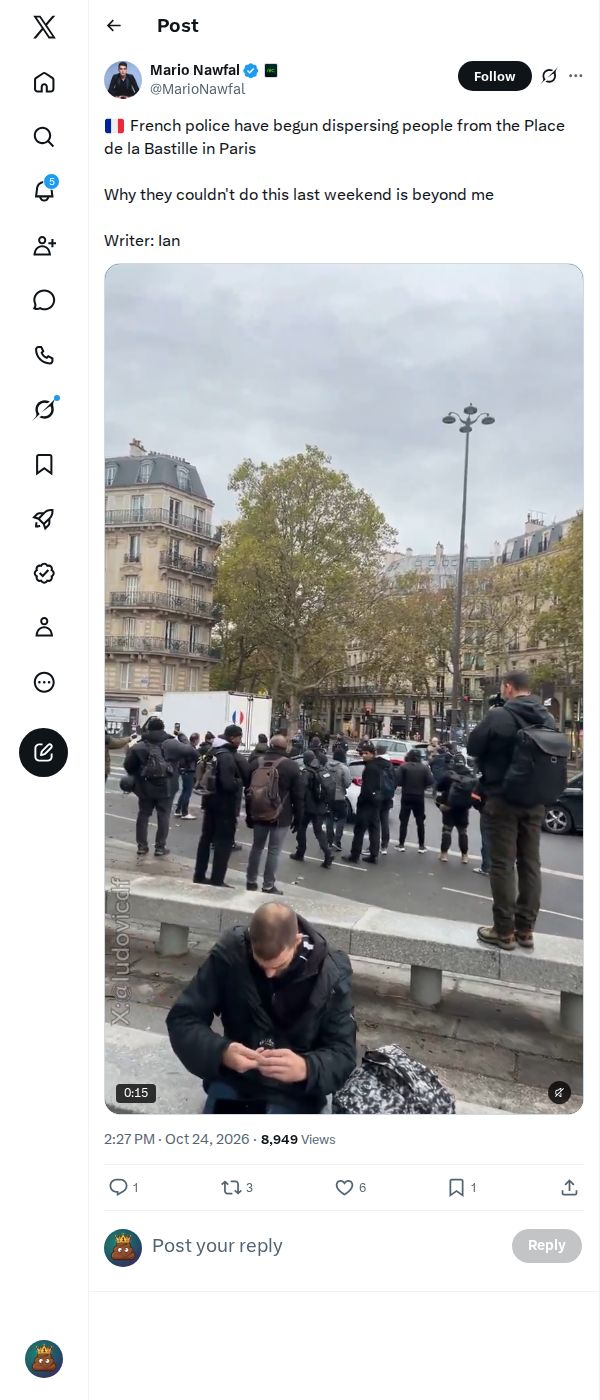 Snapshot 1 of @MarioNawfal's post from 2026-10-24