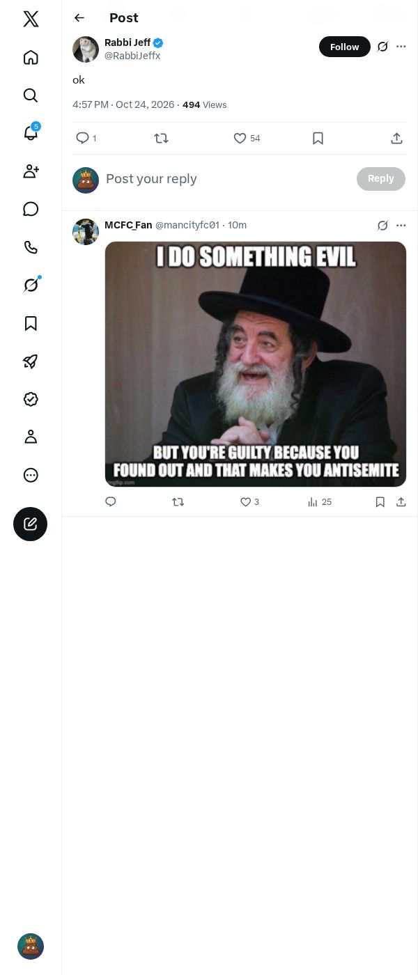 Snapshot 1 of @RabbiJeffx's post from 2026-10-24
