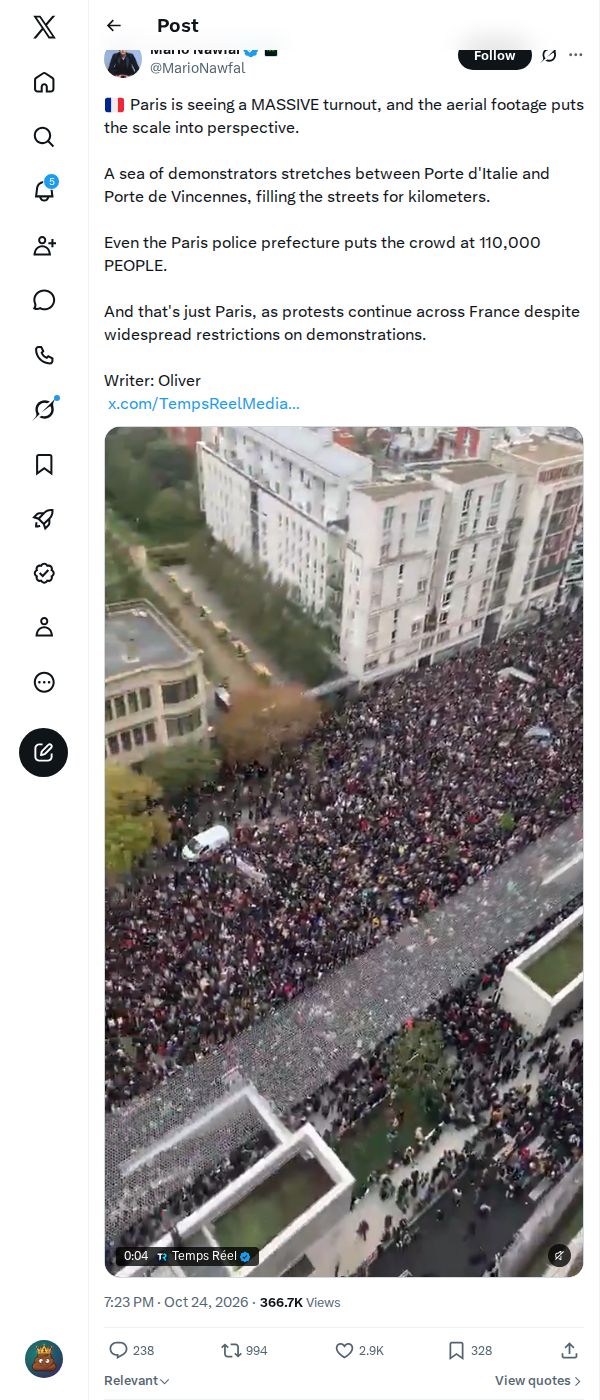 Snapshot 2 of @MarioNawfal's post from 2026-10-24
