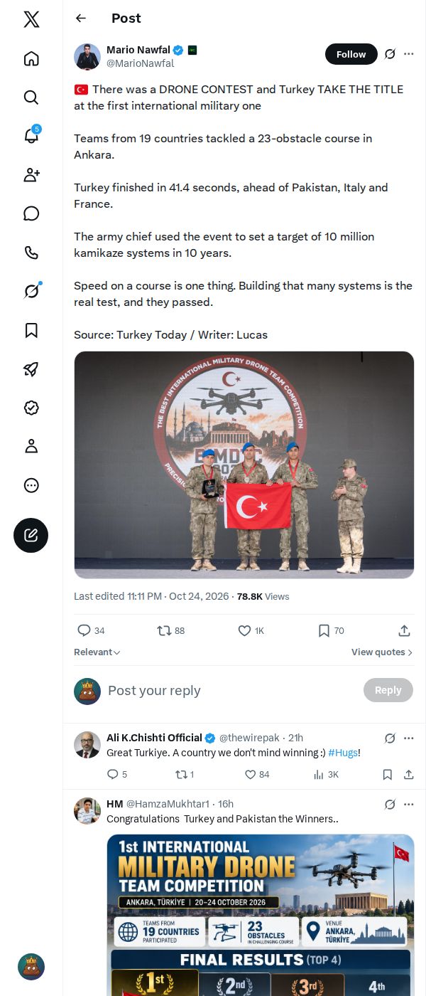 Snapshot 2 of @MarioNawfal's post from 2026-10-24