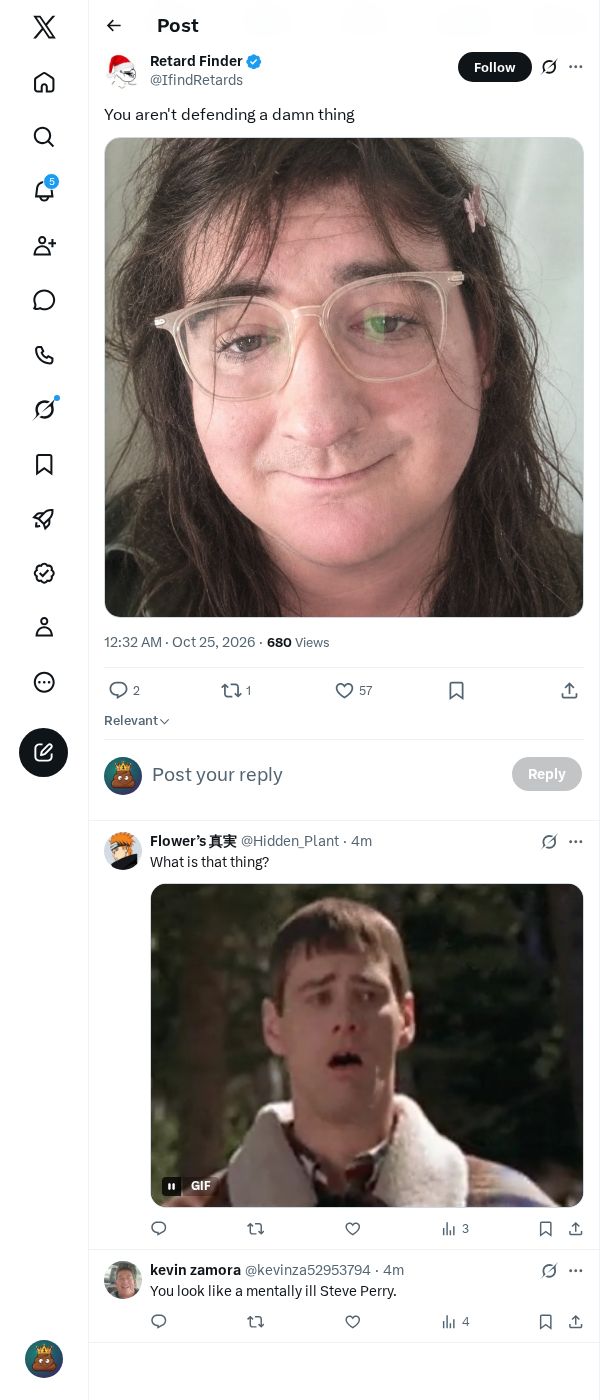 Snapshot 1 of @IfindRetards's post from 2026-10-24