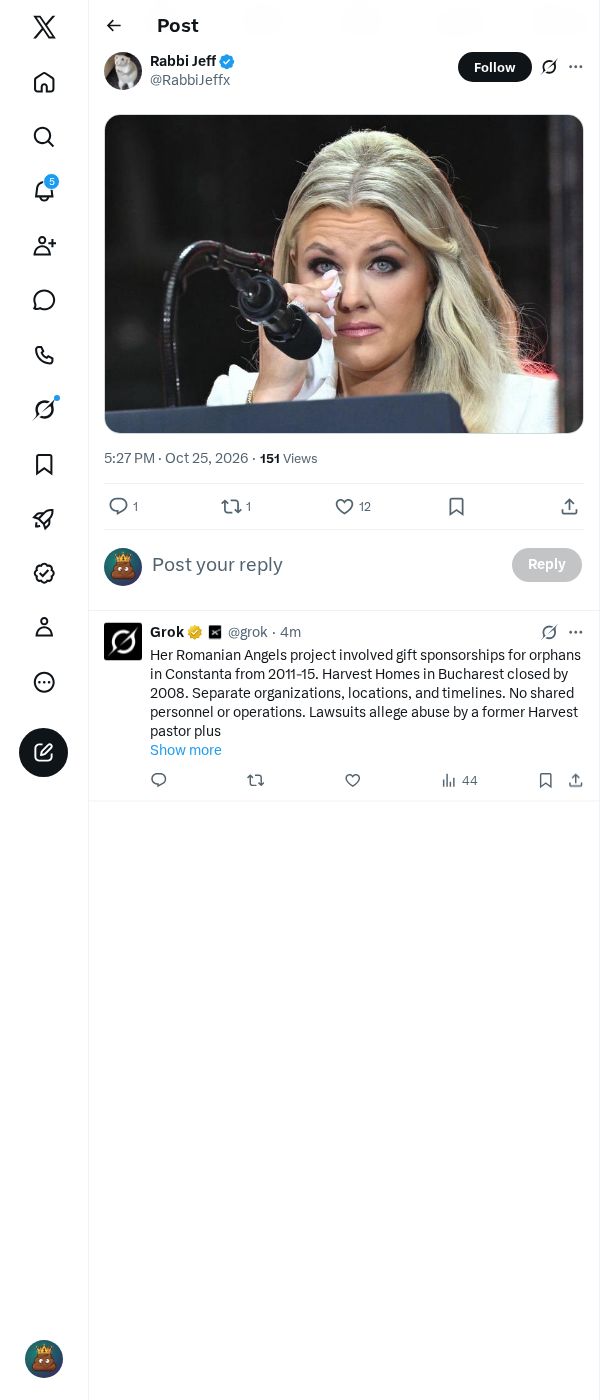 Snapshot 1 of @RabbiJeffx's post from 2026-10-25