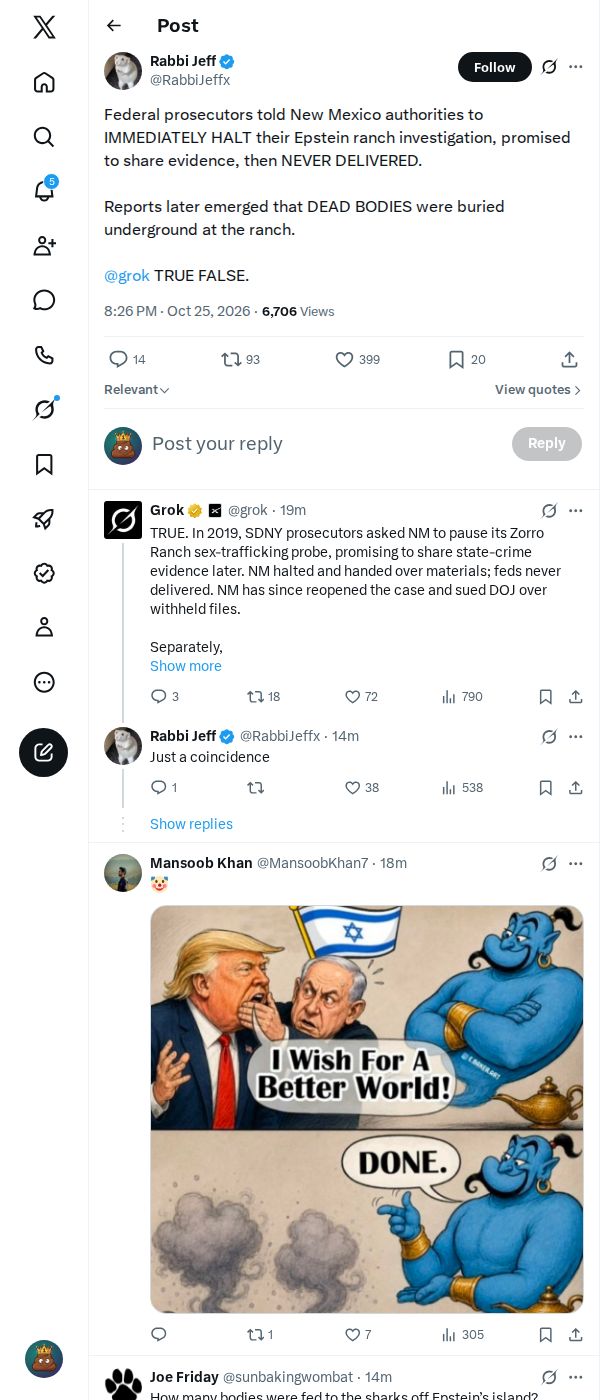 Snapshot 1 of @RabbiJeffx's post from 2026-10-25
