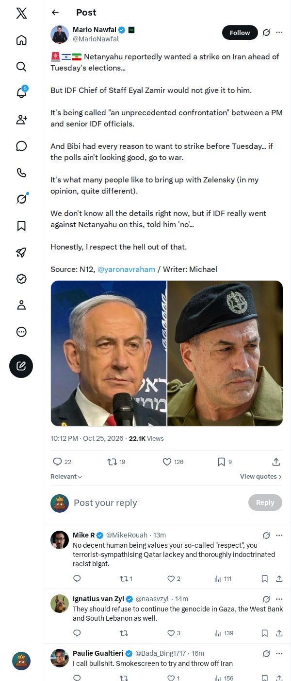 Snapshot 1 of @MarioNawfal's post from 2026-10-25