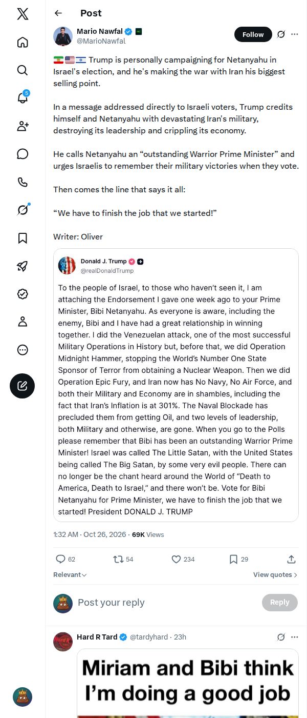 Snapshot 2 of @MarioNawfal's post from 2026-10-26
