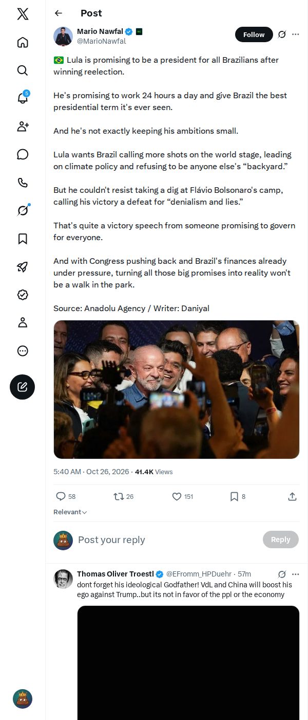 Snapshot 1 of @MarioNawfal's post from 2026-10-26