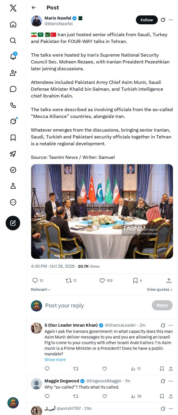Snapshot 1 of @MarioNawfal's post from 2026-10-26