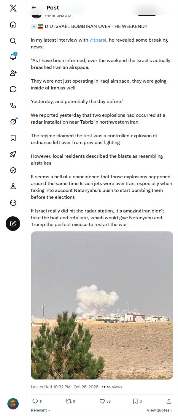 Snapshot 1 of @MarioNawfal's post from 2026-10-26